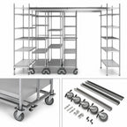 Thumbnail image #3 for Metro TOP-TRACK TTM21K3 21-Inch Mobile Track Shelving Unit Kit with Epoxy-Coated Posts