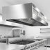 Thumbnail image #2 for SpecAir HEF96-138 Wall Type Front Discharge Make-Up Air Exhaust Hood, 138 Inches Wide
