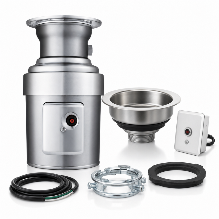 Product image #3 for InSinkErator SS-100 1 HP Complete Food Waste Disposer Package with 12-Inch Bowl and Manual Reverse Switch
