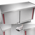 Thumbnail image #3 for Eagle Spec-Master Marine Counter Edge Enclosed Work Table with Sliding Doors, 96 Inch x 24 Inch, Stainless Steel Top