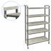 Thumbnail image #3 for Cambro Camshelving Elements XTRA High Density Top Rail Stationary Starter Unit, 24 Inch D x 42 Inch L x 81 Inch H, 5-Tier, Speckled Gray