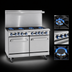 Thumbnail image #3 for Imperial Pro Series 48-Inch Gas Restaurant Range with 4 Open Burners, 24-Inch Griddle, and Standard Oven