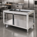 Thumbnail image #3 for Omcan Stainless Steel Equipment Stand for Double Chamber Fuoco Series Oven
