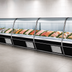 Thumbnail image #3 for Howard-McCray 32E Series Endless Design Curved Glass Self-Contained Fish and Poultry Service Case, 50 Inch, Black Exterior/White Interior, LED Lighting