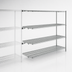Thumbnail image #3 for Metro Super Erecta Chrome Plated Add-On Wire Shelving Unit, 72W x 24D x 63H