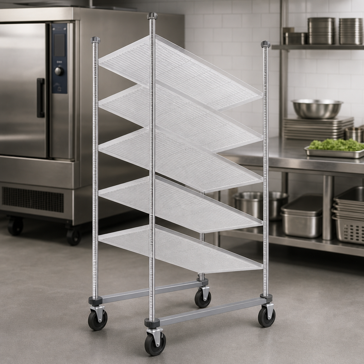 Product image #3 for Quantum 18-Inch Overhead Track Shelving Mobile Kit with 74-Inch Posts