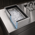 Thumbnail image #3 for MoveWell Insulated Stainless Steel Drop-In Ice Bin Modular Insert with Sliding Cover, 12