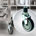 Thumbnail image #3 for Winco 5-Inch Polyurethane Stem Caster Set for Work Tables, 220 lb Capacity