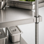 Thumbnail image #3 for Metro Super Erecta L14WS 14-Inch x 4-Inch Stainless Steel Shelf Ledge for Solid Shelves Case of 6