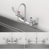 Thumbnail image #3 for T&S Brass B-0355-04 Wall-Mount Surgical Sink Mixing Faucet with 8-Inch Adjustable Centers and Rosespray Outlet