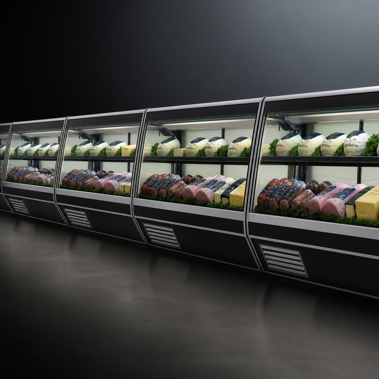 Product image #3 for Howard-McCray 32E Series 50-Inch Straight Glass Full-Service Deli Meat & Cheese Service Case with Self-Contained Refrigeration
