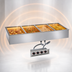 Thumbnail image #3 for Halo Heat Waterless Drop-In Electric Hot Food Well with Large Flange, 4 Full-Size Pan Capacity