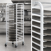 Thumbnail image #3 for Winco Mobile Aluminum Pizza Pan Rack, 26-Tier, 23 x 21 x 62-7/8 Inches