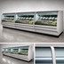 Thumbnail image #3 for Howard-McCray 40E Series 51-1/2-Inch Remote Full-Service Curved Glass Deli Meat & Cheese Case with LED Lighting, Black Exterior/White Interior