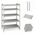 Thumbnail image #4 for Camshelving Premium 5-Tier Vented Stationary Starter Shelving Unit, 18