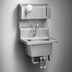 Thumbnail image #3 for Eagle Group HSA-10-FDPK Wall-Mounted Knee Pedal Hand Sink with Gooseneck Spout, Soap & Towel Dispensers, 304 Stainless Steel