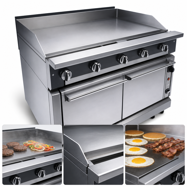 Product image #3 for Vulcan V Series Heavy Duty 24-Inch Gas Griddle Range with Storage Base and Cabinet Doors