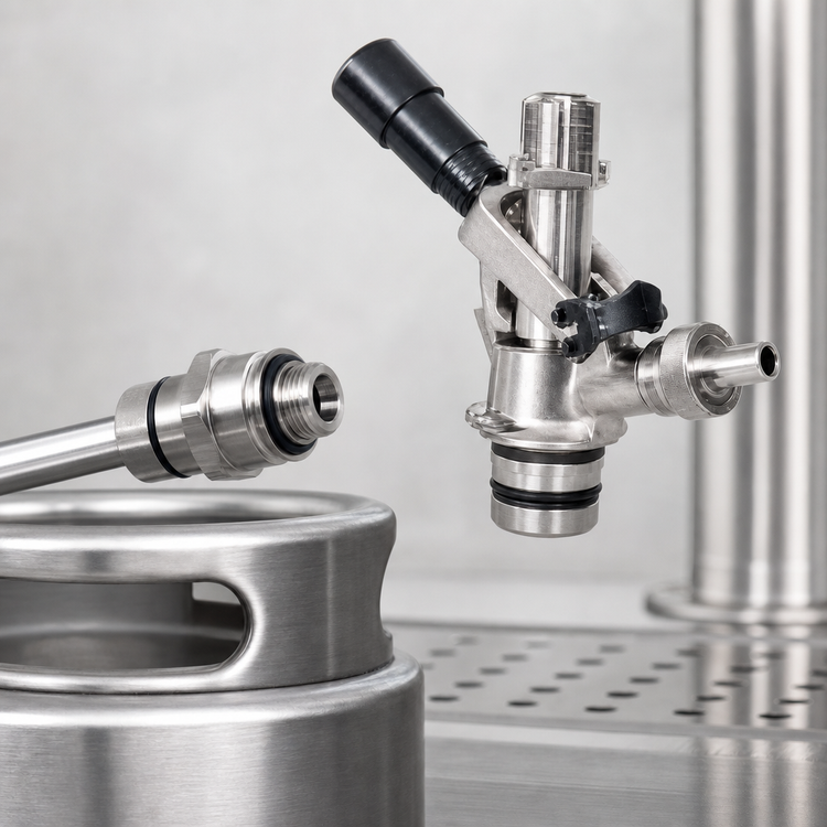 Product image #3 for Krowne Sankey Keg Tap with Stainless Steel Probe for Nitro