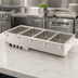 Thumbnail image #3 for Vollrath Four-Well Hot Food Well Drop-In with Marine-Grade 316 Stainless Steel Wells, 12 x 20 Pan Capacity, 208-240V, Infinite Controls