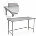Thumbnail image #3 for BlendPort® Deluxe Series 60-Inch x 30-Inch Stainless Steel Work Table with Rolled Front Edge and Rear Upturn