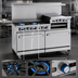 Thumbnail image #3 for Imperial Pro Series 60-Inch Gas Restaurant Range with 2 Open Burners, 48-Inch Griddle, Convection Oven, and Standard Oven