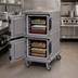 Thumbnail image #4 for Cambro Ultra Camcart® Double-Compartment Front-Loading Insulated Food Pan Carrier for Full-Size Pans, Granite Gray