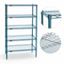 Thumbnail image #3 for EagleGard 5-Tier Starter Wire Shelving Unit, 24W x 21D x 74H, Stationary, EAGLEgard Hybrid Epoxy Finish