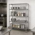 Thumbnail image #3 for Quantum 72-Inch W x 18-Inch D x 63-Inch H 304 Stainless Steel Stationary Wire Shelving Starter Kit