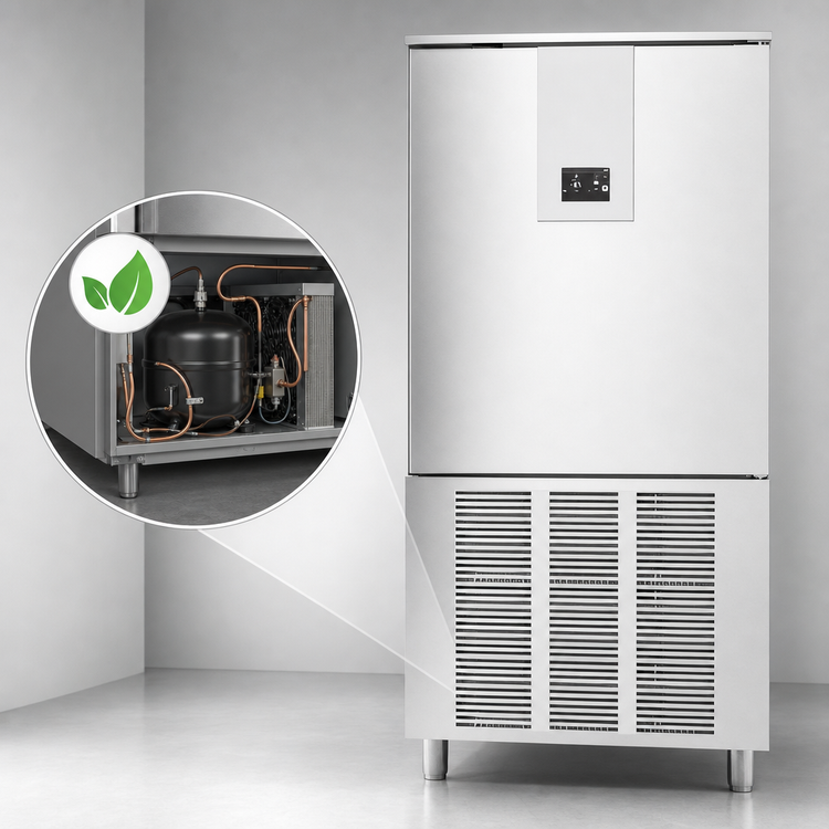 Product image #3 for Beverage-Air Reach-In Solid Door Self-Contained Blast Chiller/Freezer, 12-Pan, 100 lb Chill / 70 lb Freeze