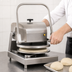 Thumbnail image #4 for DoughXpress DXM-SS-120 Commercial Manual Pizza Dough Press with Heated Upper Platen, 18