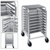 Thumbnail image #3 for Cres Cor Half-Height Mobile Knock Down Pan Rack for 10 18 x 26-Inch Pans with Stainless Steel Top Shelf