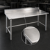 Thumbnail image #3 for Eagle Deluxe Series 108 Inch x 36 Inch Stainless Steel Work Table with 4-1/2 Inch Backsplash