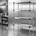 Thumbnail image #3 for Quantum 48-Inch Wide x 14-Inch Deep x 63-Inch High Solid Stainless Steel Shelving Starter Kit with 5 Shelves