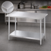 Thumbnail image #3 for Turbo Air TSW-2430SS 30-Inch x 24-Inch Stainless Steel Flat Top Work Table with Adjustable Undershelf