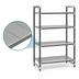 Thumbnail image #3 for Cambro Camshelving Elements XTRA 4-Shelf Stationary Starter Unit, 18 x 60 x 84 Inch, Solid Polymer Shelving, Speckled Gray
