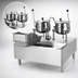 Thumbnail image #3 for Cleveland Range Stand-Mounted Direct Steam Kettle/Cabinet Assembly with (2) 12-Gallon Kettles