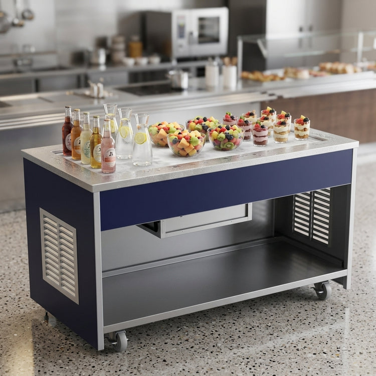 Product image #2 for Atlas Metal INFRF-4 Mobile Refrigeration Frost Top Unit, 64"W