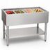 Thumbnail image #3 for Eagle Group CP-4 Stationary Ice-Type Open Base Cold Pan Serving Counter, 63-1/2 Inch Wide, 4-Pan Capacity