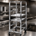 Thumbnail image #3 for Channel Manufacturing All-Welded Stainless Steel End-Load Platter Rack Cart, 6-Platter Capacity