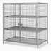 Thumbnail image #3 for Quantum 36-Inch W x 18-Inch D x 63-Inch H Stationary Chrome Security Cage with 2 Intermediate Shelves