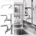 Thumbnail image #3 for T&S Brass B-0158-VF22 Add-On Pre-Rinse Faucet with 14-Inch Swing Nozzle and 2.2 GPM VR Aerator