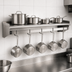 Thumbnail image #3 for Eagle Group Wall-Mounted Stainless Steel Pot Rack Shelf, 48