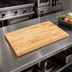 Thumbnail image #3 for Boos Block Northern Hard Rock Maple Blended Edge Grain Kitchen Countertop, 42 x 25 x 1-1/2 Inch, Penetrating Oil Finish