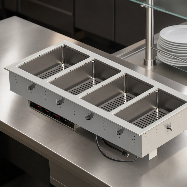 Product image #3 for Vollrath 4-Well Electric Dry Hot Food Well Drop-In Unit with Infinite Controls