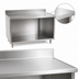 Thumbnail image #3 for Spec-Master Marine Series 120-Inch Stainless Steel Work Table with Open Front Cabinet Base and 4-1/2-Inch Backsplash