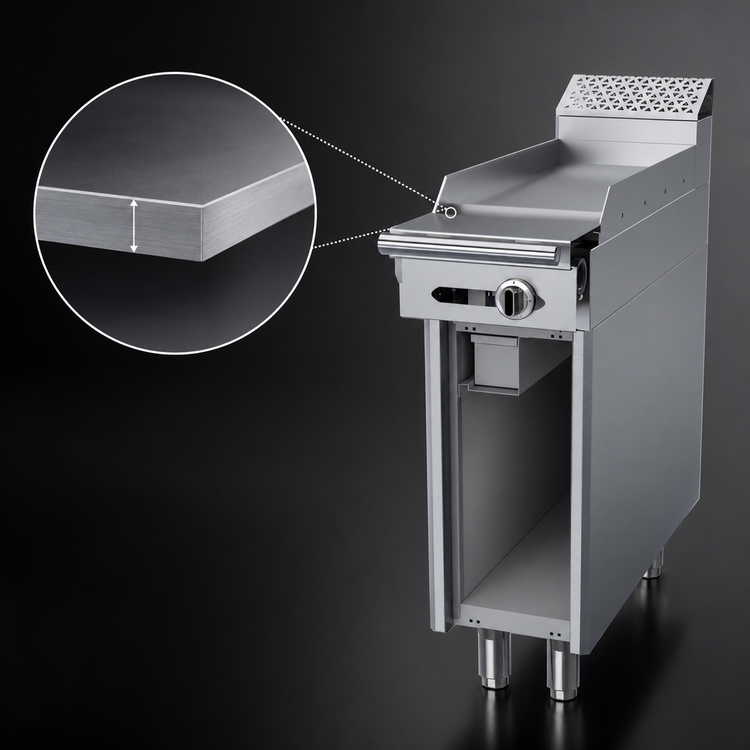 Product image #3 for Garland Cuisine Series Heavy Duty 12-Inch Gas Add-A-Unit Griddle with Storage Base