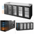 Thumbnail image #3 for True 92-Inch Four-Door Glass Back Bar Cooler with Side-Mounted Self-Contained Refrigeration
