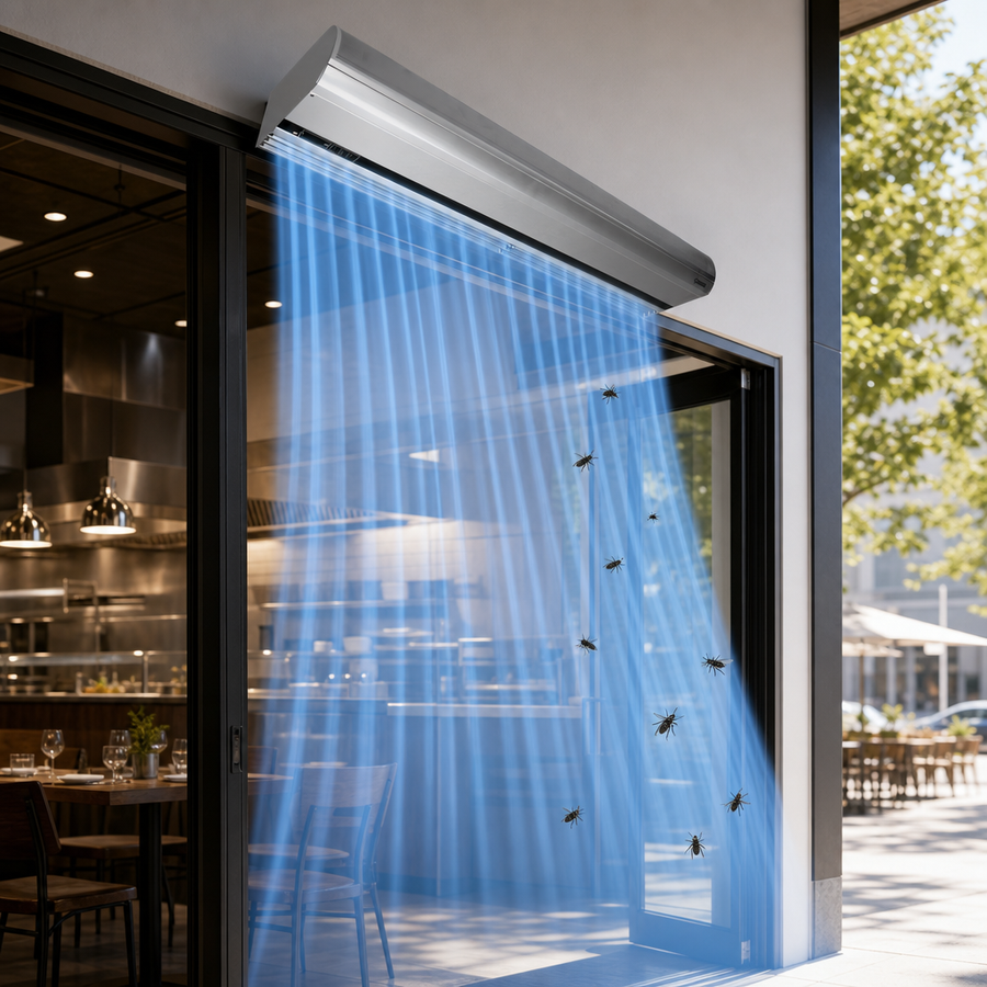 Unheated Air Curtain Performance