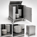 Thumbnail image #3 for Carter-Hoffmann CD252 Unheated Enclosed Rotary Dish Storage Cart for 252 11-Inch Plates