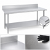 Thumbnail image #3 for Duke Deluxe 48 Inch W x 30 Inch D Stainless Steel Work Table with 5 Inch Riser and Stainless Undershelf